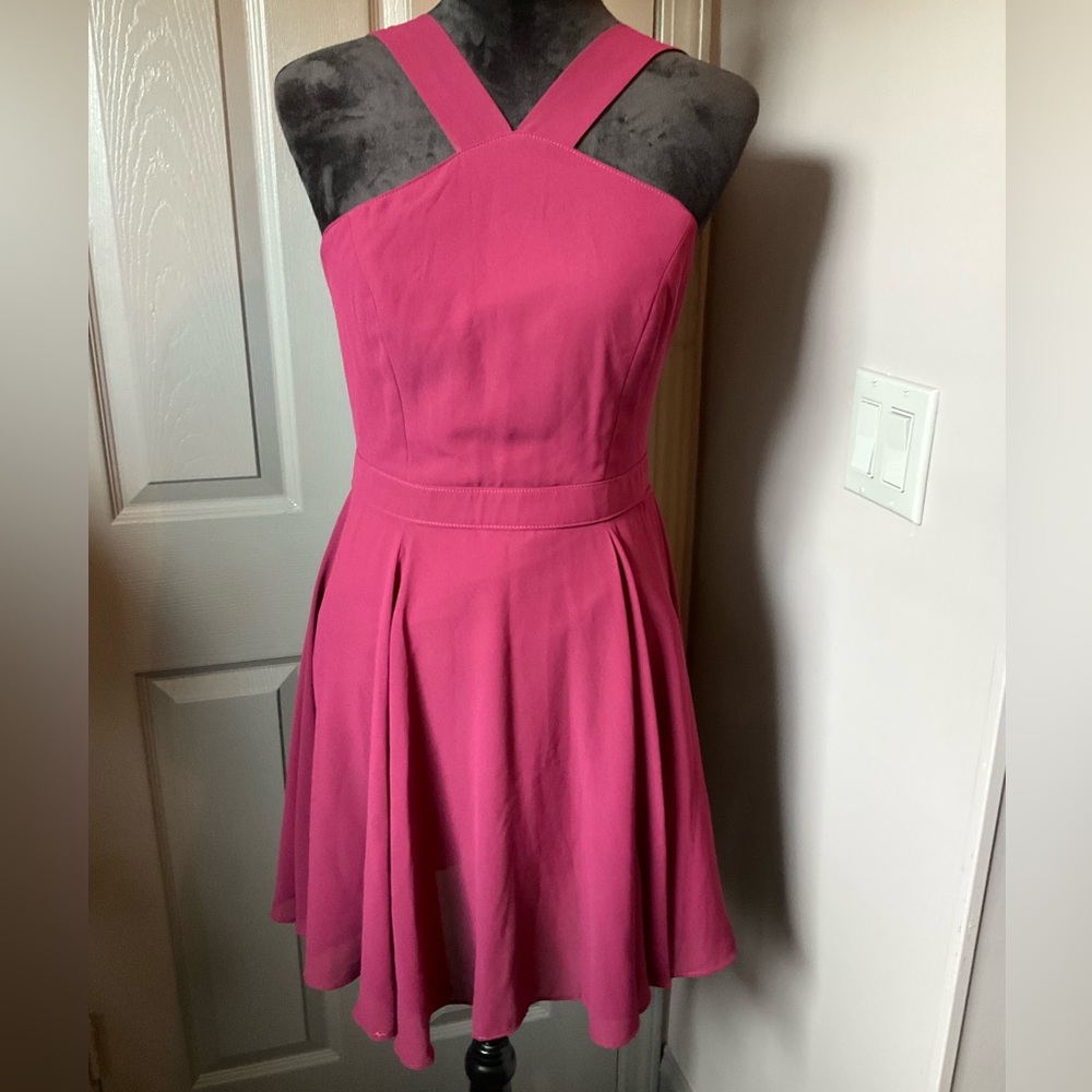 Lulu's Elegant Pink Mini Dress
